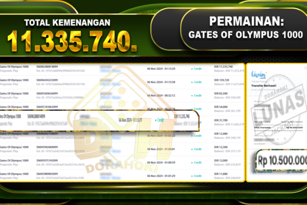 Gates Of Olympus 1000 Rp.11.335.740