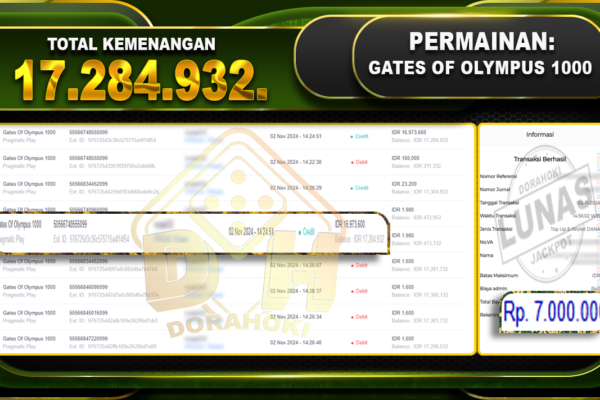 Gates Of Olympus 1000 Rp.17.284.932