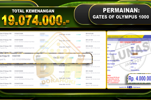 Gates Of Olympus Rp.19.074.000