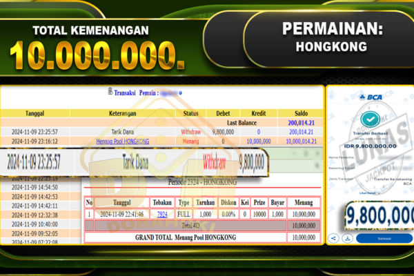 TOGEL HONGKONG Rp.10.000.000