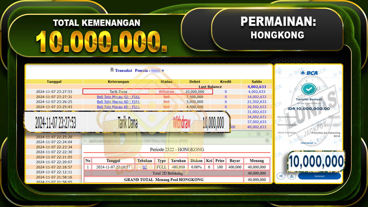 TOGEL HONGKONG Rp.10.000.000