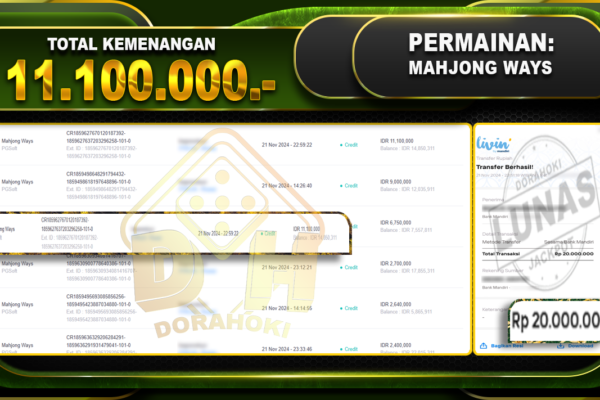 mahjong ways 11.100.000