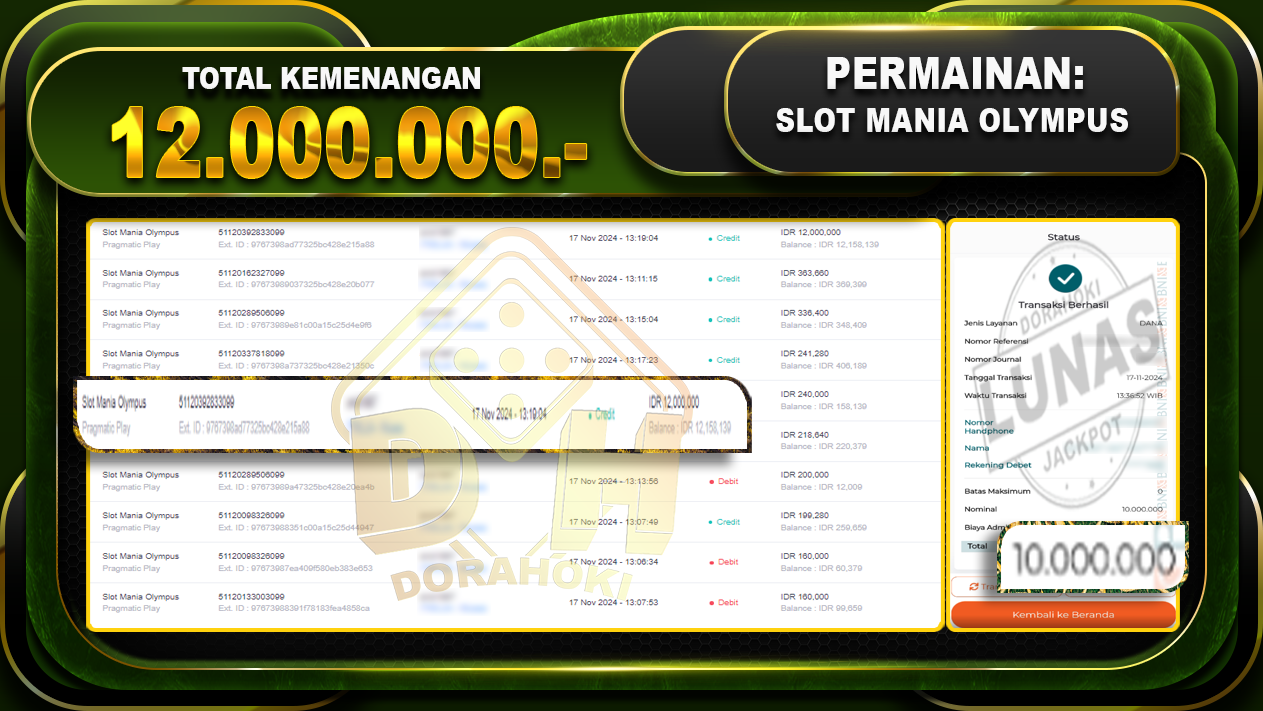 slot mania olympus