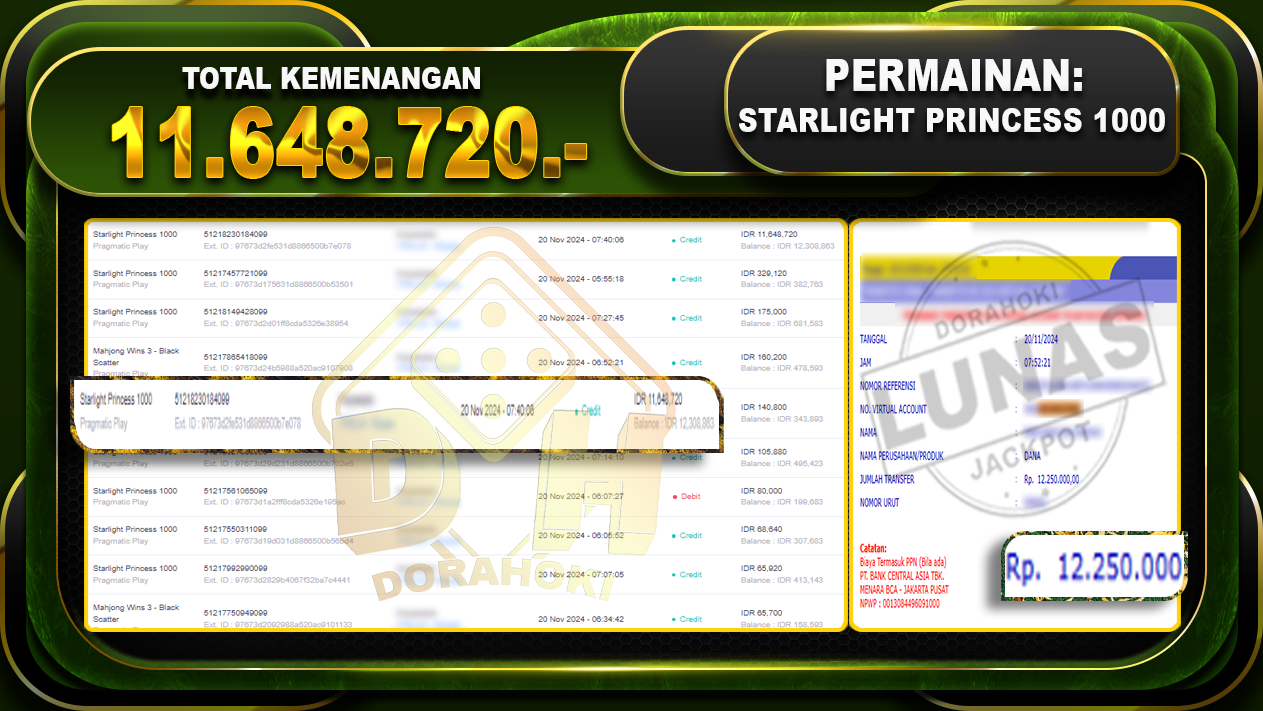 starlight princess 1000 11.648.720