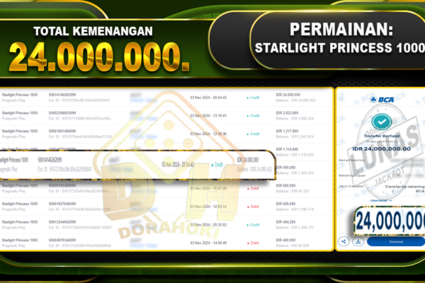 Starlight Princess 1000 Rp.24.000.000