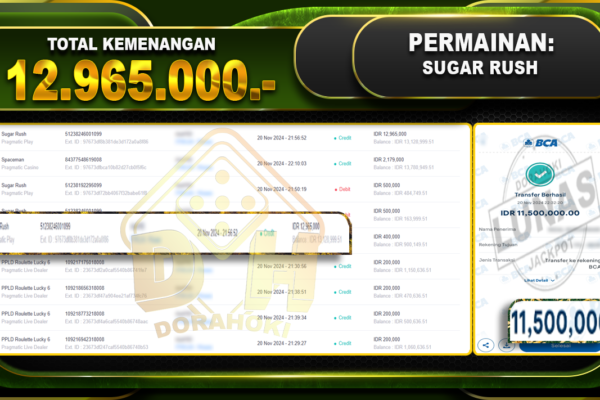 sugar rush 12.965.000