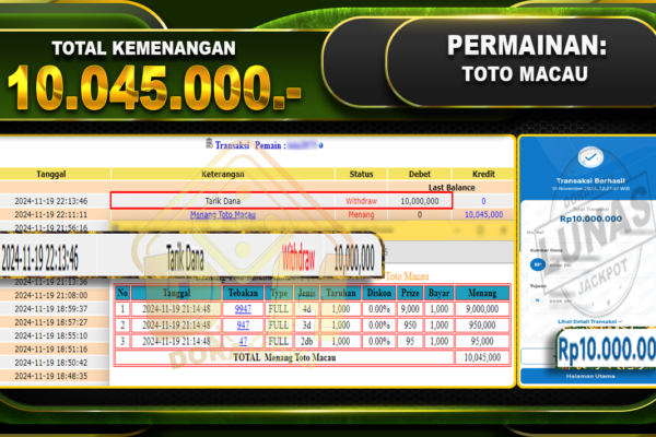 togel toto macau 10.045.000