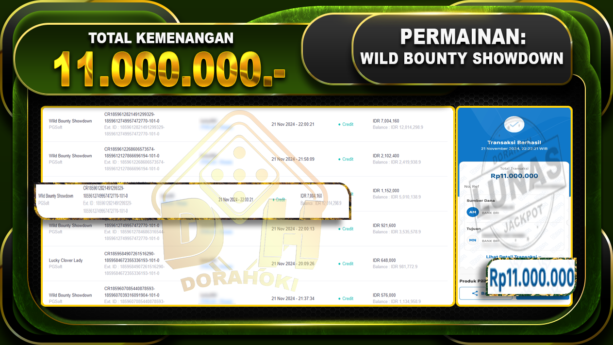 wild bounty showdown 11.000.000