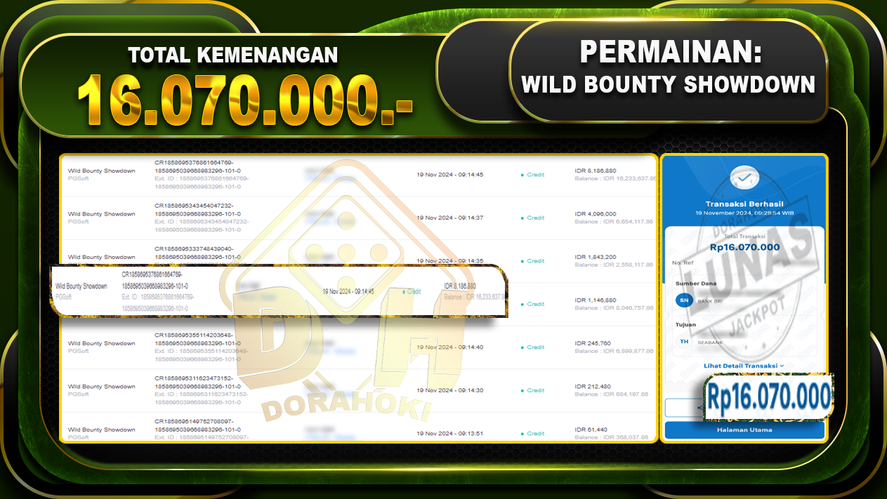 wild bounty showdown 16.070.000