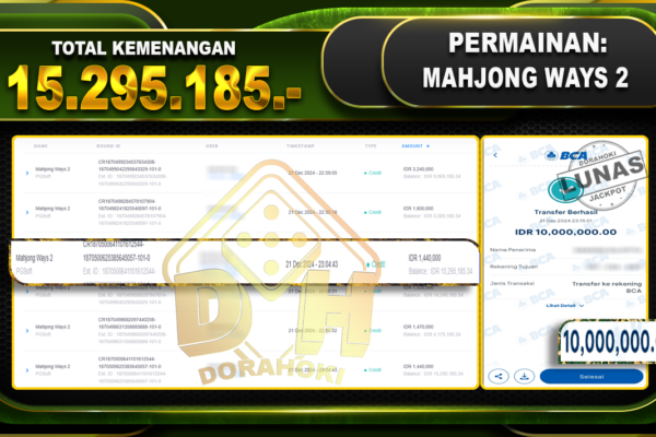 MAHJONG WAYS 2 RP 15.295.185