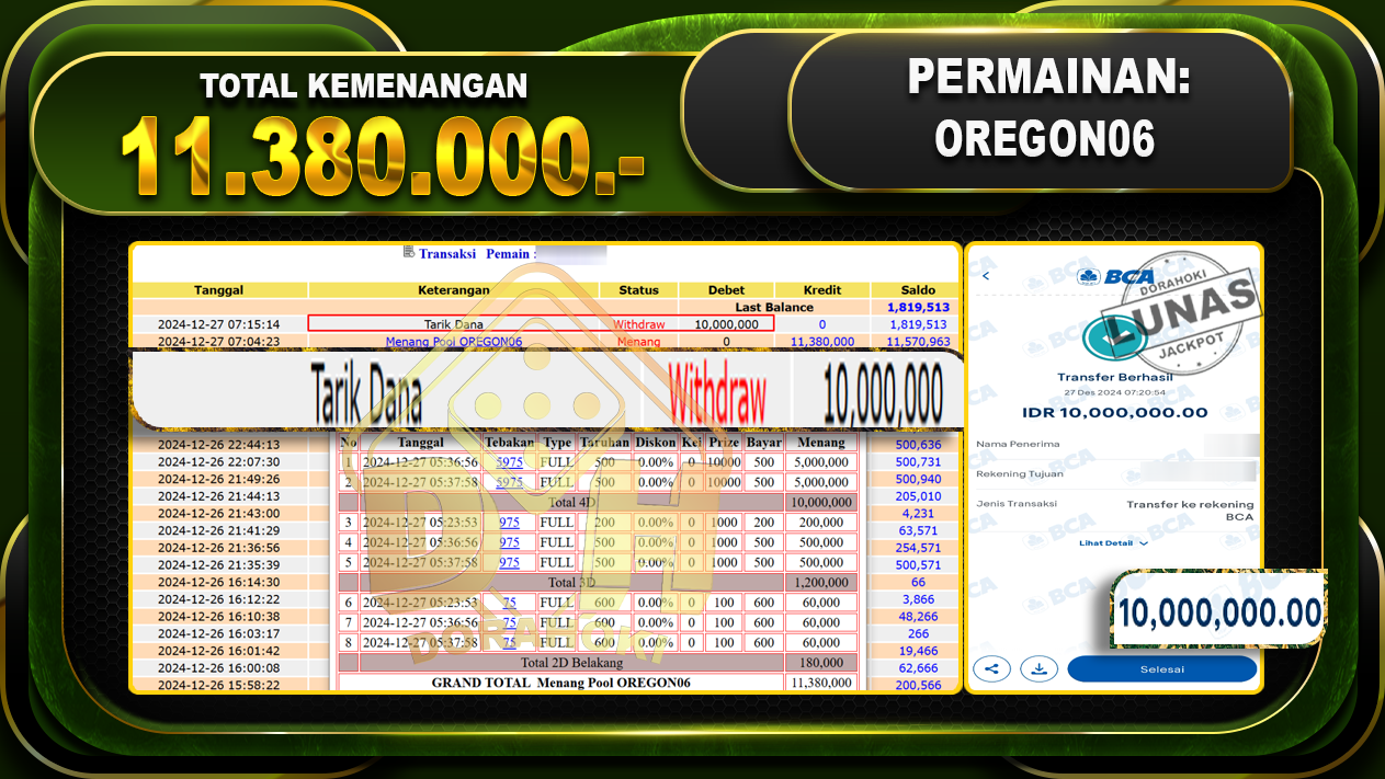 OREGON 06 RP 11.380.000