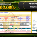 BUKTI JP ROULETTE Rp.10.800.000