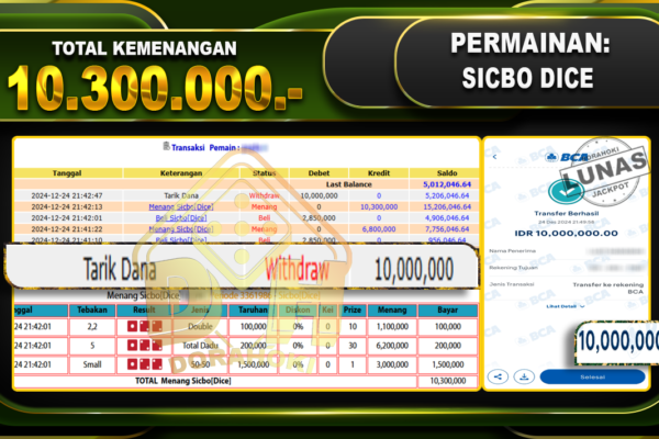 SICBO DICE RP 10.300.000