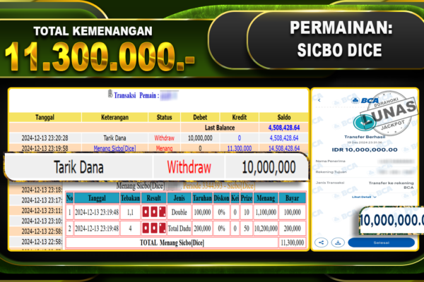 SICBO DICE RP.11.300.000