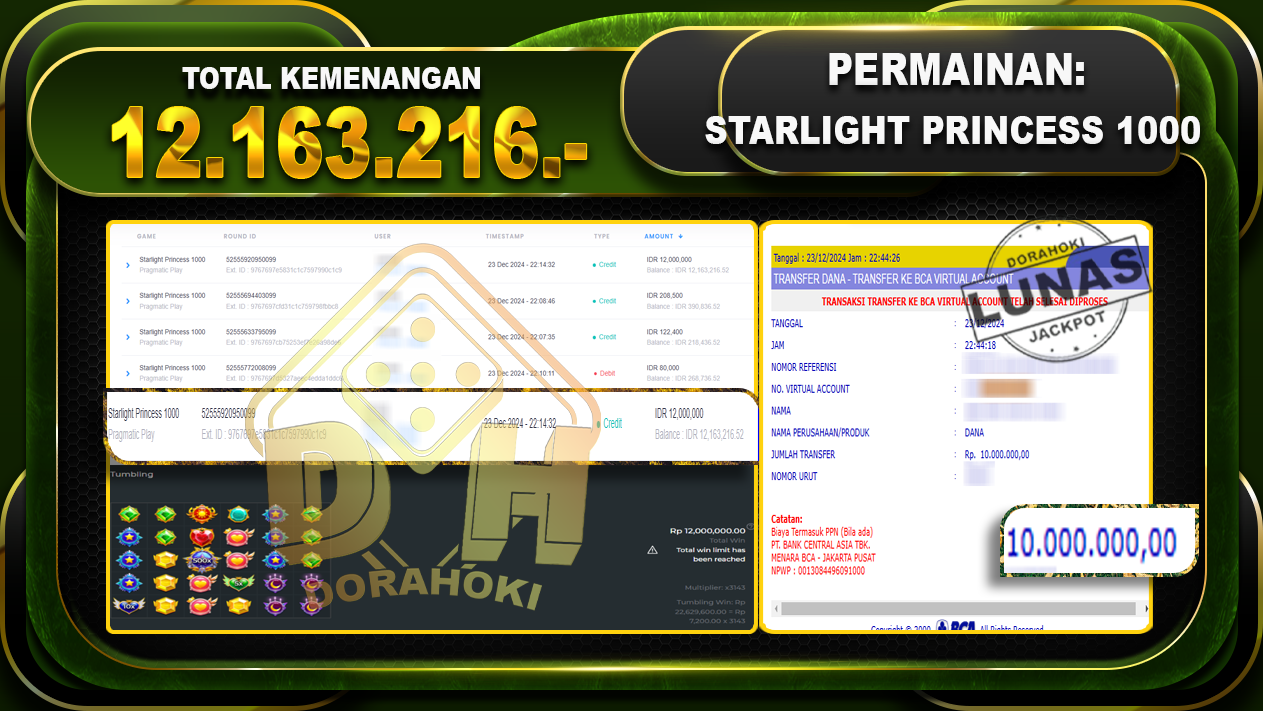 STARLIGHT PRINCESS 1000 RP 12.163.216