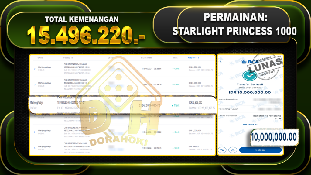 STARLIGHT PRINCESS 1000 RP 15.496.220