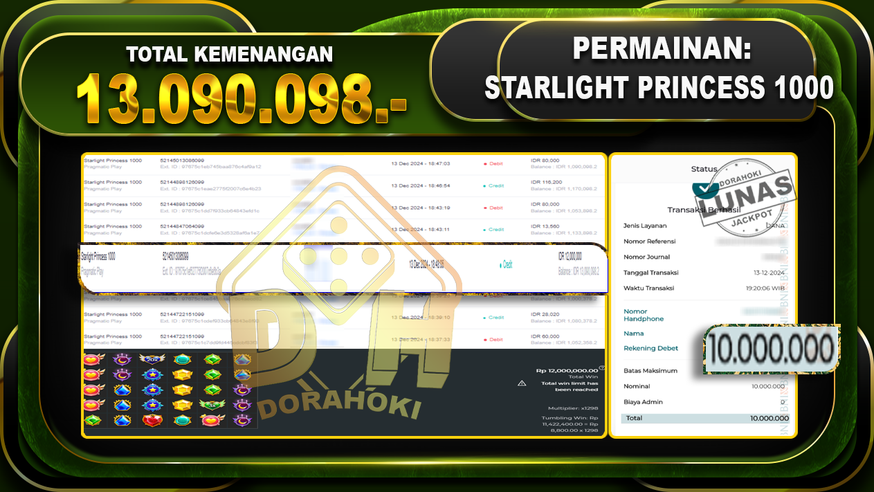 STARLIGHT PRINCESS 1000 RP.13.090.098