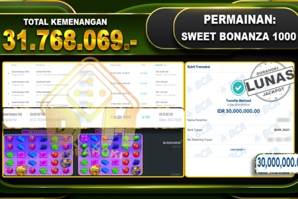 SWEET BONANZA 1000 RP 31.768.069