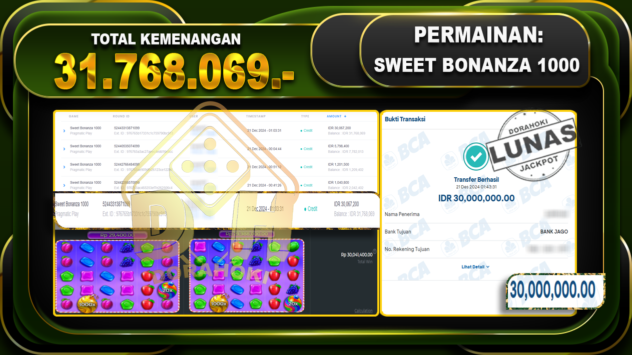 SWEET BONANZA 1000 RP 31.768.069