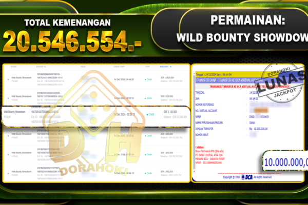 WILD BOUNTY SHOWDOWN RP20.546.554