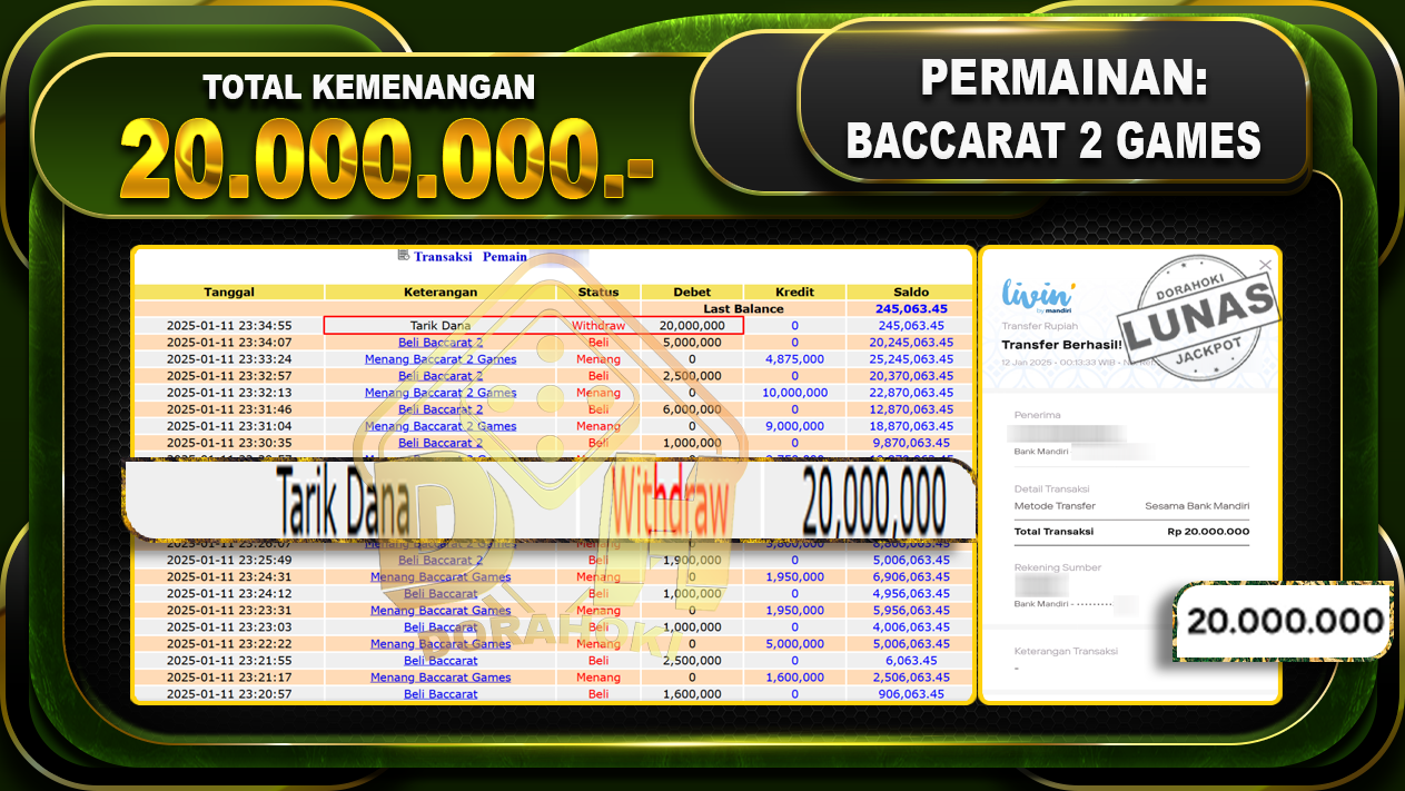 BACCARAT 2 GAMES