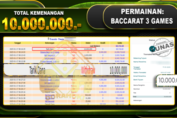 BACCARAT 3 GAMES