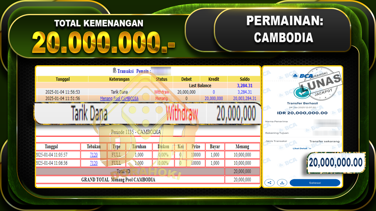 CAMBODIA RP 20.000.000