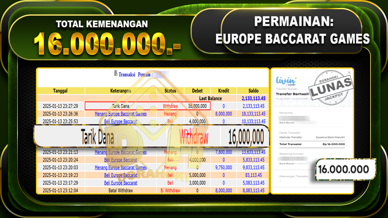 EUROPE BACCARAT GAMES