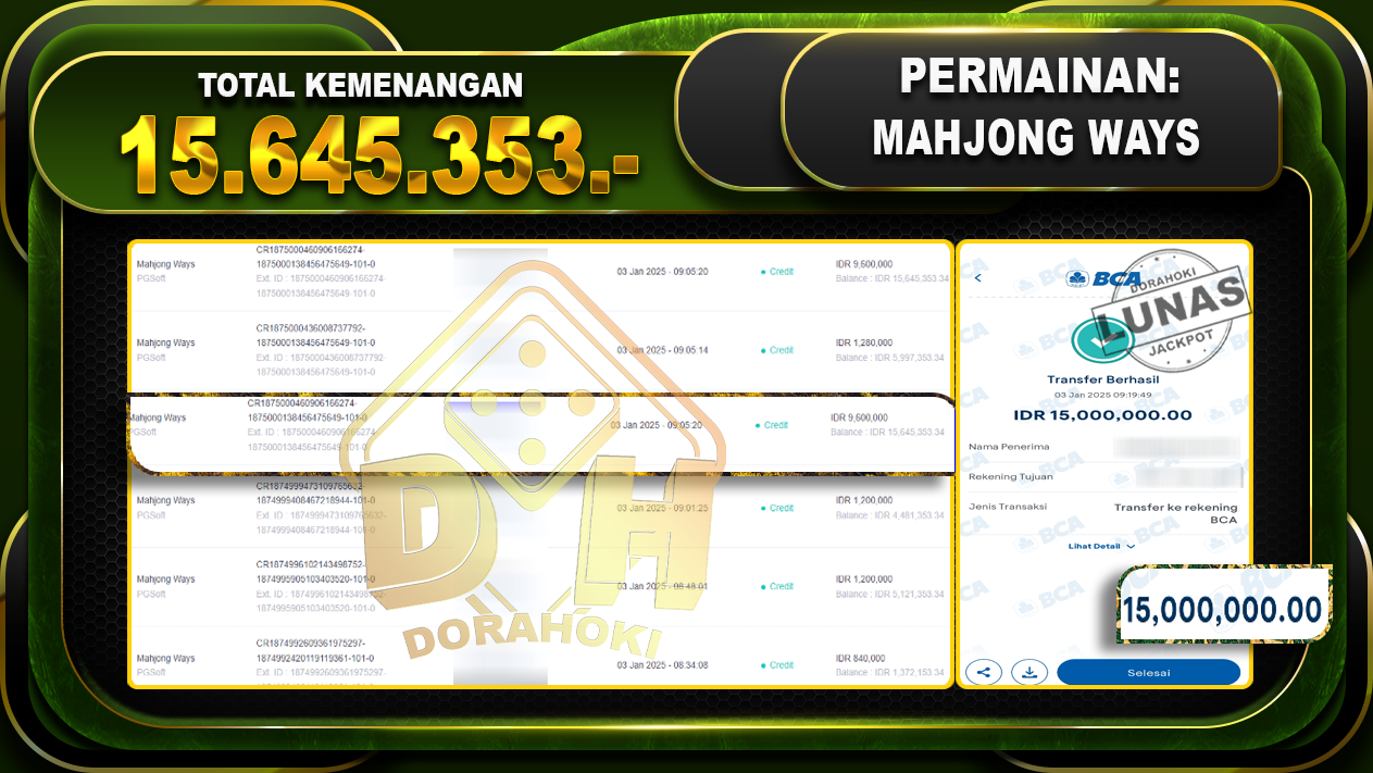 MAHJONG WAYS RP 15.645.353