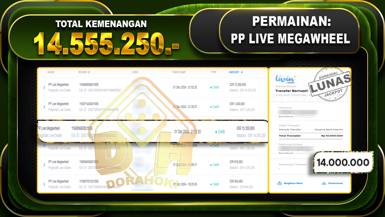 PP LIVE MEGAWHEEL RP 14.555.250