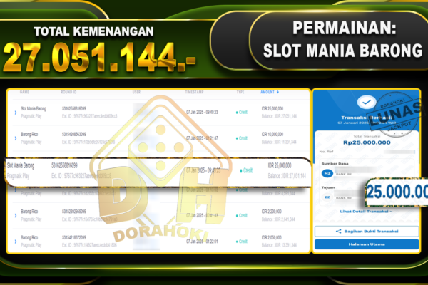 SLOT MANIA BARONG RP 27.051.144