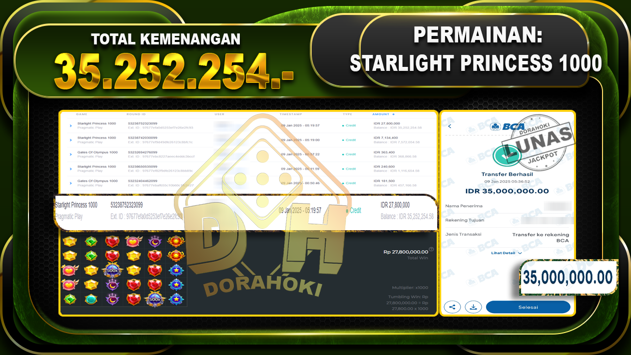 STARLIGHT PRINCESS 1000 RP 35.252.254