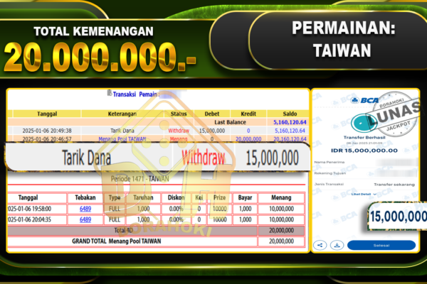 TAIWAN RP 20.000.000