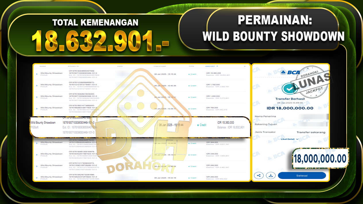 WILD BOUNTY SHOWDOWN RP 18.632.901