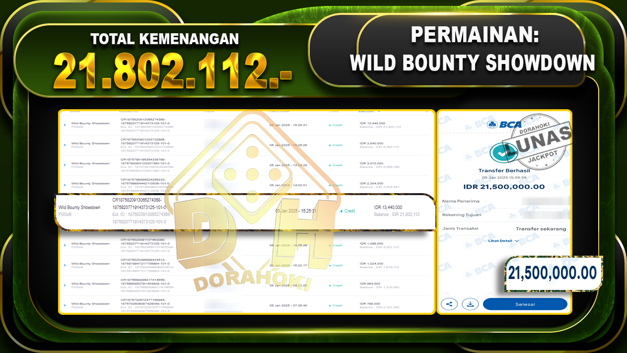 WILD BOUNTY SHOWDOWN RP 21.802.112