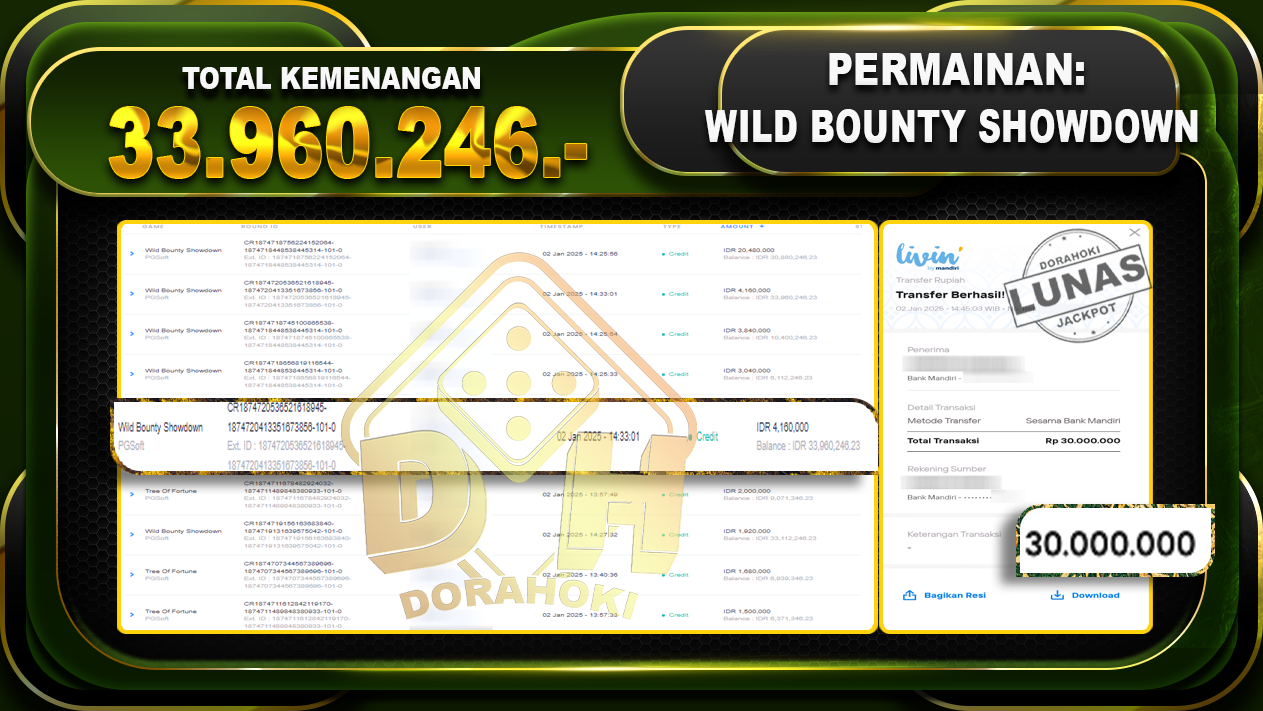 WILD BOUNTY SHOWDOWN RP 33.960.246